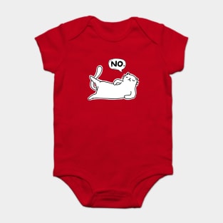 Cat Says No Baby Bodysuit